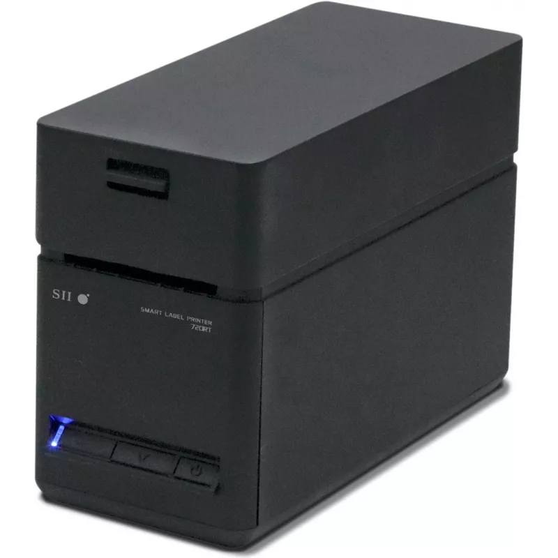SEIKO SLP-720RT impresora de etiquetas WLAN, 300 dpi térmica directa, USB/Ethernet/Wi-Fi, cortador automático, negro/gris