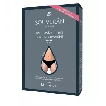 Selenacare Bladderleak Underwear braguita negro / M