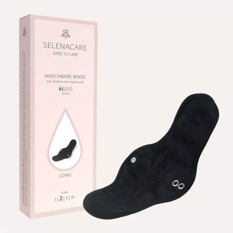 Selenacare Protector lavable / 1 - Protector menstrual reutilizable para flujo ligero a moderado