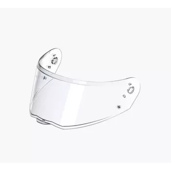 SENA Shield para casco SPECTER, transparente - visera de policarbonato, antivaho y antirrayaduras, protección UV, montaje ClickRelease sin herramientas