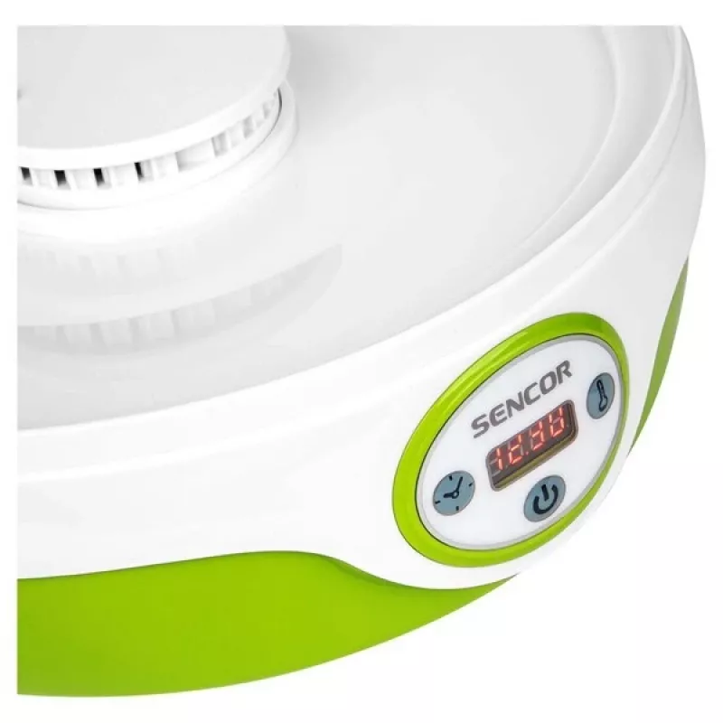 Sencor SFD 851GR deshidratador de alimentos, 240 W, diámetro de bandeja 25,5 cm, 35-70°C, verde