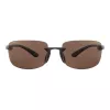 SERENGETI hombre SS755004-S gafas de sol aviador - lente Drivers Brown - montura gunmetal