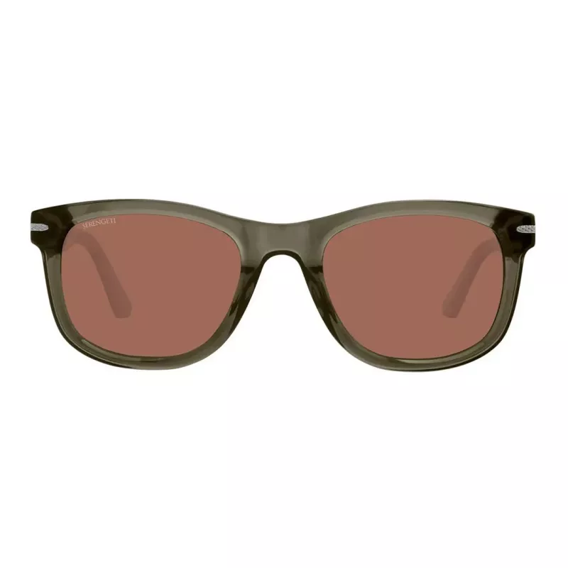 SERENGETI Gafas de sol unisex SS745004-S - Shiny Black Rahmen, Drivers Gold Glas, 54/24/145 mm
