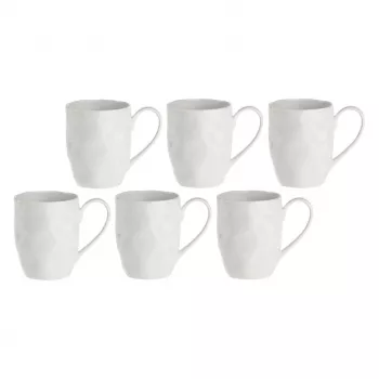 Set de 6 tazas de porcelana LA PORCELLANA BIANCA Bianca Collection