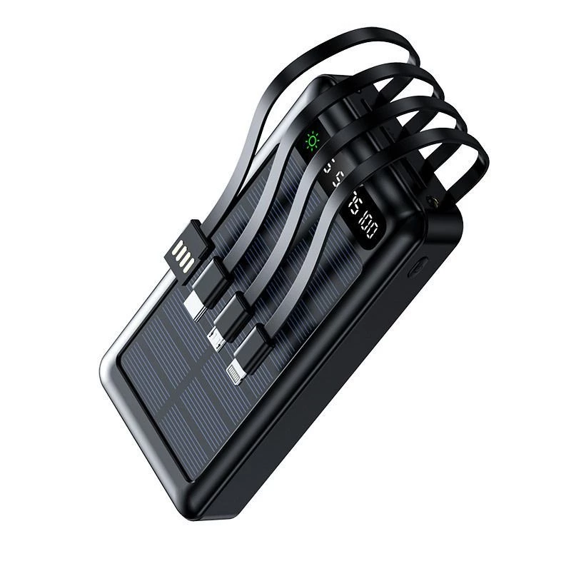 Batería externa solar Setty SLR-120 20000 mAh negra