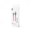 Setty Cable USB-A a Micro-USB 1,0 m 3A carga rápida rojo FC-M