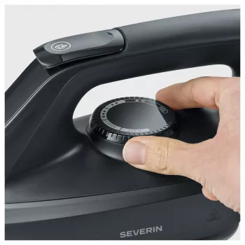 Severin BA 3192 centro de planchado con vapor – 2400W, 5,5 bar, suela cerámica, negro mate