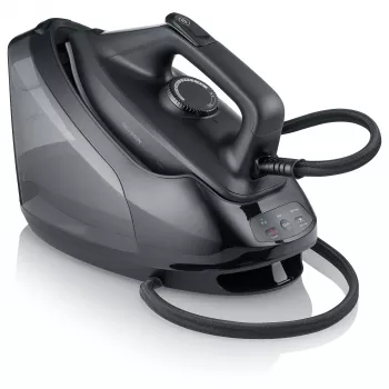 Severin BA 3192 centro de planchado con vapor – 2400W, 5,5 bar, suela cerámica, negro mate