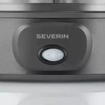 Severin JG 3510 yogurtera, 7 vasos de 150 ml, Dark Inox/negro