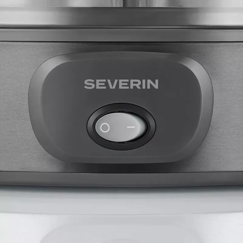 Severin JG 3510 Yogurtera, 7 tarros de 150 ml, Dark Inox/Negro