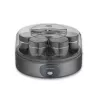 Severin JG 3510 yogurtera, 7 vasos de 150 ml, Dark Inox/negro