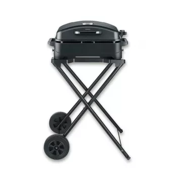 Severin PG 8598 parrilla eléctrica con soporte 2500 W parrilla cromada 1000 cm²
