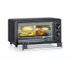 Severin TO 2062 Minihorno, 9 L, 800 W, con asador giratorio, acero inoxidable cepillado/negro