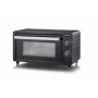 Severin TO 2062 Minihorno, 9 L, 800 W, con asador giratorio, acero inoxidable cepillado/negro