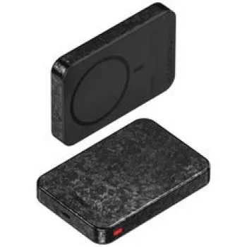 SHARGE CarbonMag 10K power bank inalámbrica, 10.000mAh, Qi2 15W, USB-C 20W, negra YDD-SG-C2TXWCX-HEI