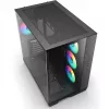 Sharkoon Steel Shark Black Caja semitorre con cristal templado x2