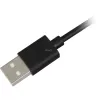 SHARKOON Cable USB 2.0, conector macho USB-A a conector macho USB-C (negro, 2 m)