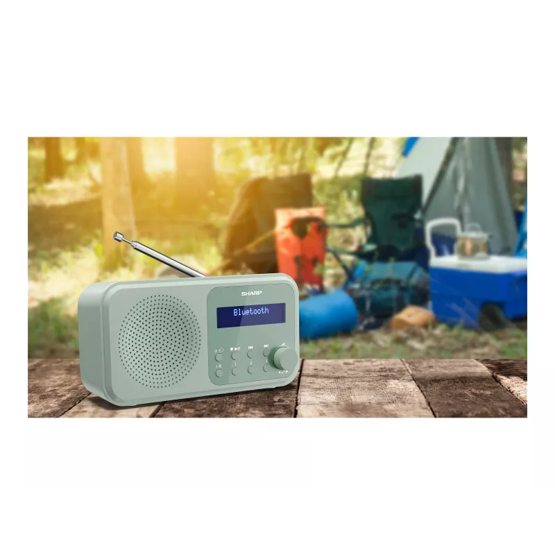 Sharp Tokyo DR-P420(GN) Radio portátil DAB+/FM, Bluetooth 5.0, Aquamarine Green
