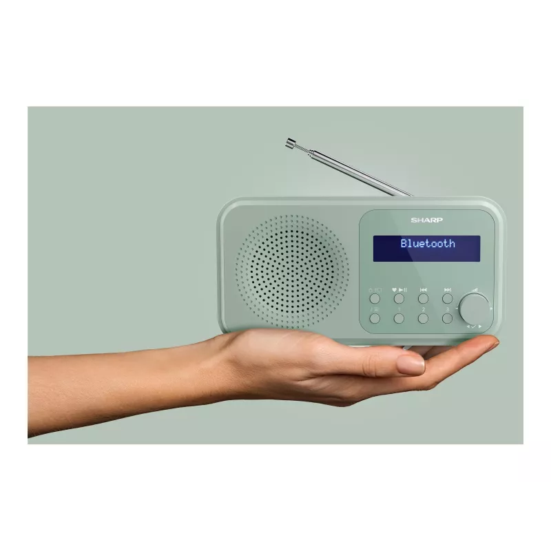 Sharp Tokyo DR-P420(GN) Radio portátil DAB+/FM, Bluetooth 5.0, Aquamarine Green
