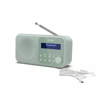 Sharp Tokyo DR-P420(GN) Radio portátil DAB+/FM, Bluetooth 5.0, Aquamarine Green