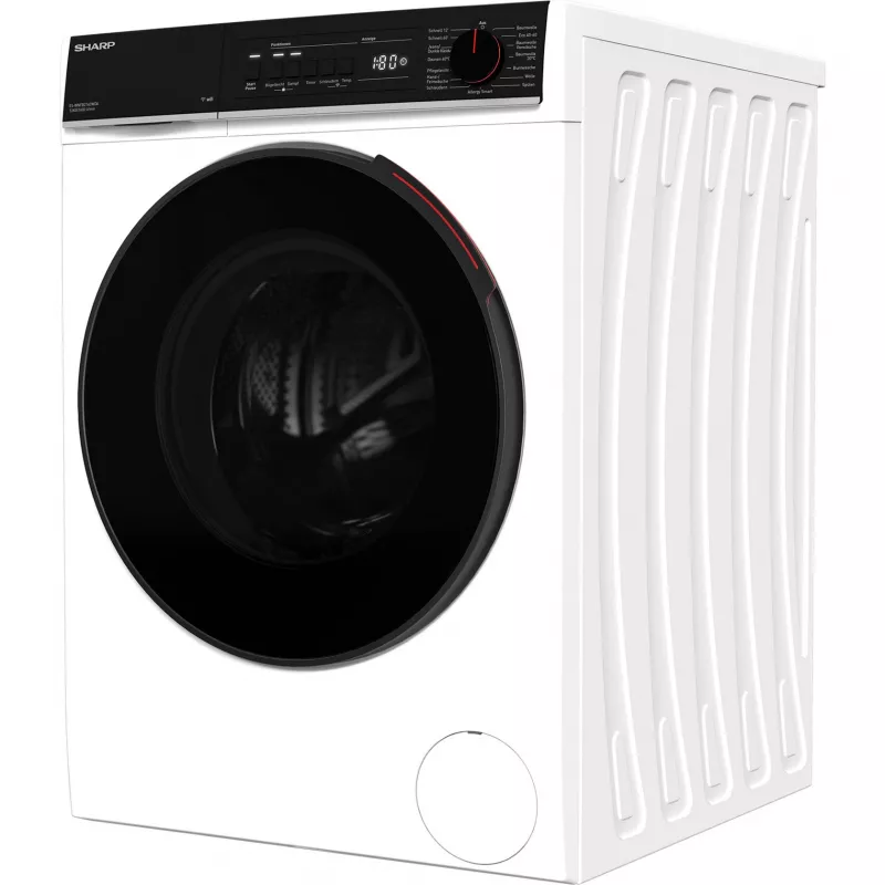 SHARP ES-WNFB214CWDA-DE Lavadora de carga frontal, 10 kg, 1400 rpm, blanca, Wi-Fi, motor Advanced Inverter