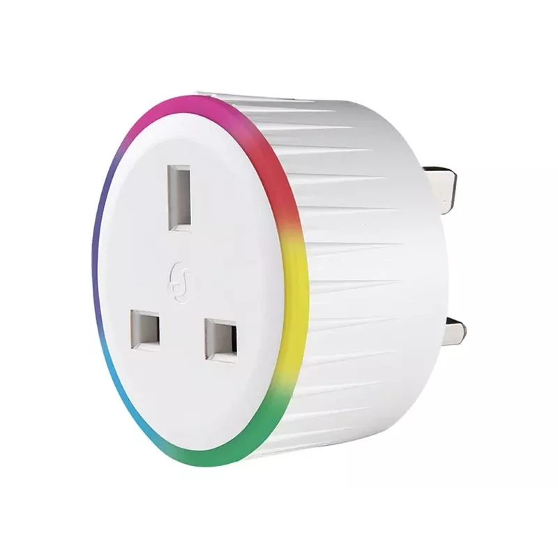 Shelly Plus Plug UK enchufe inteligente, Wi-Fi (WLAN), Bluetooth, 3000W, medición de potencia, blanco