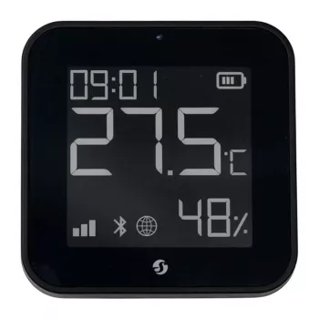 Shelly Sensor de temperatura y humedad ZB Negro
