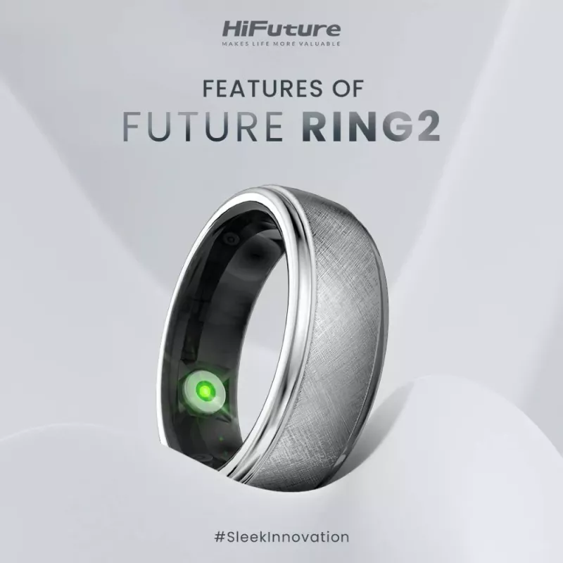 Anillo inteligente HiFuture Ring2, talla 8 (60 mm), oro rosa