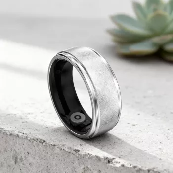 HiFuture Ring2 Anillo Inteligente, Talla 12 (68 mm), Titanium Silver