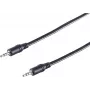 SHIVERPEAKS cable de audio jack 3,5 mm, conector macho-macho, 2,5 m, negro