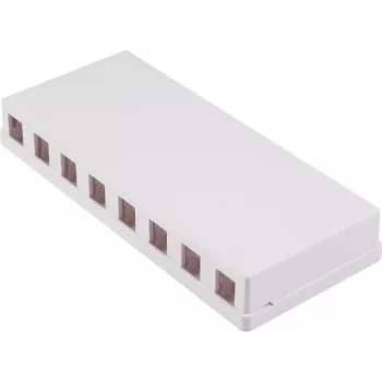 SHIVERPEAKS 8-Port Keystone caja de superficie, blanco BS08-10119