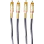 shiverpeaks BASIC-S cable de audio 2x RCA a 2x RCA 2,5m negro/dorado BS40224