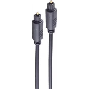 SHIVERPEAKS BASIC-S Cable de audio de fibra óptica, Toslink a Toslink, 10,0 m, 4,0 mm, negro BS69004-10