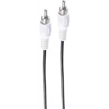 SHIVERPEAKS BASIC-S cable de audio RCA mono, 5,0 m, negro, bolsa de plástico BS40005