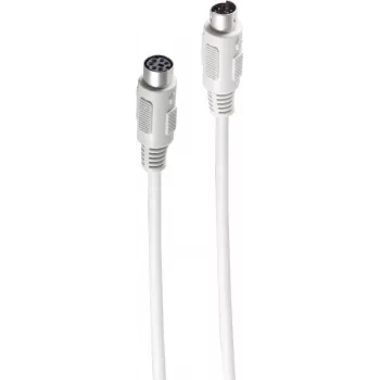 SHIVERPEAKS BASIC-S Cable alargador PS/2, conector macho Mini-DIN de 6 pines a conector hembra, 3,0 m, negro BS78106-3