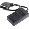 shiverpeaks BASIC-S Cable divisor Scart, 1x conector Scart macho a 3x conector Scart hembra, 0,5 m, totalmente cableado, negro (BS94051)