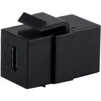 SHIVERPEAKS BASIC-S USB-C 3.1 Gen 2 Conector Keystone, hembra a hembra, 10 Gbps, negro BS08-10040