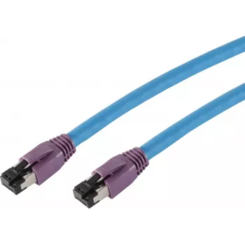 SHIVERPEAKS BS08-40031 Cable de red Cat8 S/FTP, RJ45, 2 m, Azul, 40 Gbit/s, 2000 MHz