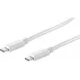 shiverpeaks BS13-45026 cable USB-C a USB-C 1m blanco USB 3.2 Gen 2 10Gbps 100W PD