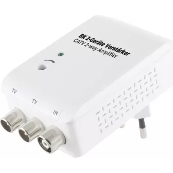 SHIVERPEAKS BS15-15002 amplificador de señal de TV 47-782 MHz, 20 dB de ganancia, conectores F, 230V