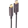 Cable adaptador activo óptico DisplayPort a HDMI SHIVERPEAKS BS30-20485, 4K60, 30m, negro
