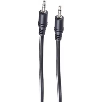 SHIVERPEAKS BS30812-0.5 cable de audio estéreo de 3,5 mm, 0,5 m, negro