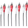 SHIVERPEAKS BS40112 Cable de audio RCA de 4 canales, 1,5 m, dorado, negro