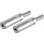 SHIVERPEAKS BS51210-M2 conector macho jack estéreo de 3,5 mm, acero inoxidable, conexión por soldadura, dorado