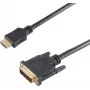 SHIVERPEAKS BS77481 cable adaptador de vídeo HDMI Type-A conector macho a DVI-D conector macho, 1,5 m, negro, dorado, triple apantallado, compatible con 1920x1200