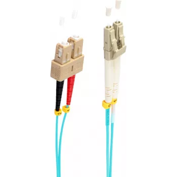 SHIVERPEAKS BS77955/3 Cable de fibra óptica multimodo OM3 LC a SC dúplex 5 m aqua LSZH