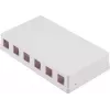 SHIVERPEAKS caja de superficie Keystone, 6 puertos, blanco (BS08-10118)