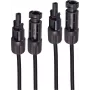 SHIVERPEAKS PV4 Set de cables de extensión, 4mm², pack de 2 Negro/Negro, 25m (BS02-32105)