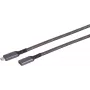SHIVERPEAKS S-Conn 14-74006 Cable USB-C a USB-C 1m USB 3.2 Gen 2 10Gbps 100W PD Negro y blanco