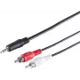 SHIVERPEAKS S-Conn cable de audio 3,5 mm a 2x RCA 2,5 m negro rojo blanco (30832-2.5)